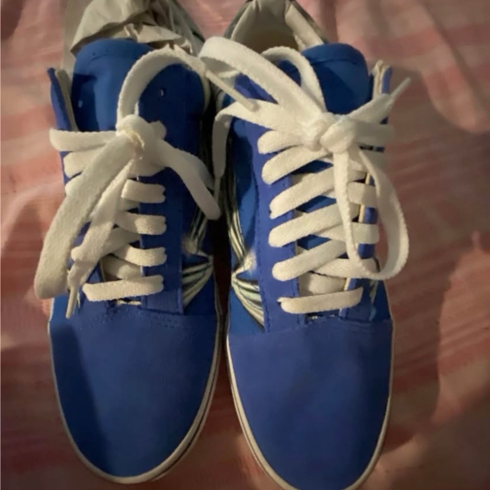 Vans Blue and White Sneakers